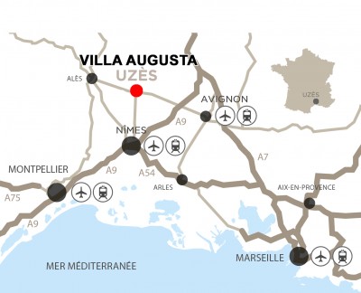 Plan de situation Villa Augusta